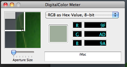 Snow Leopard Color Picker